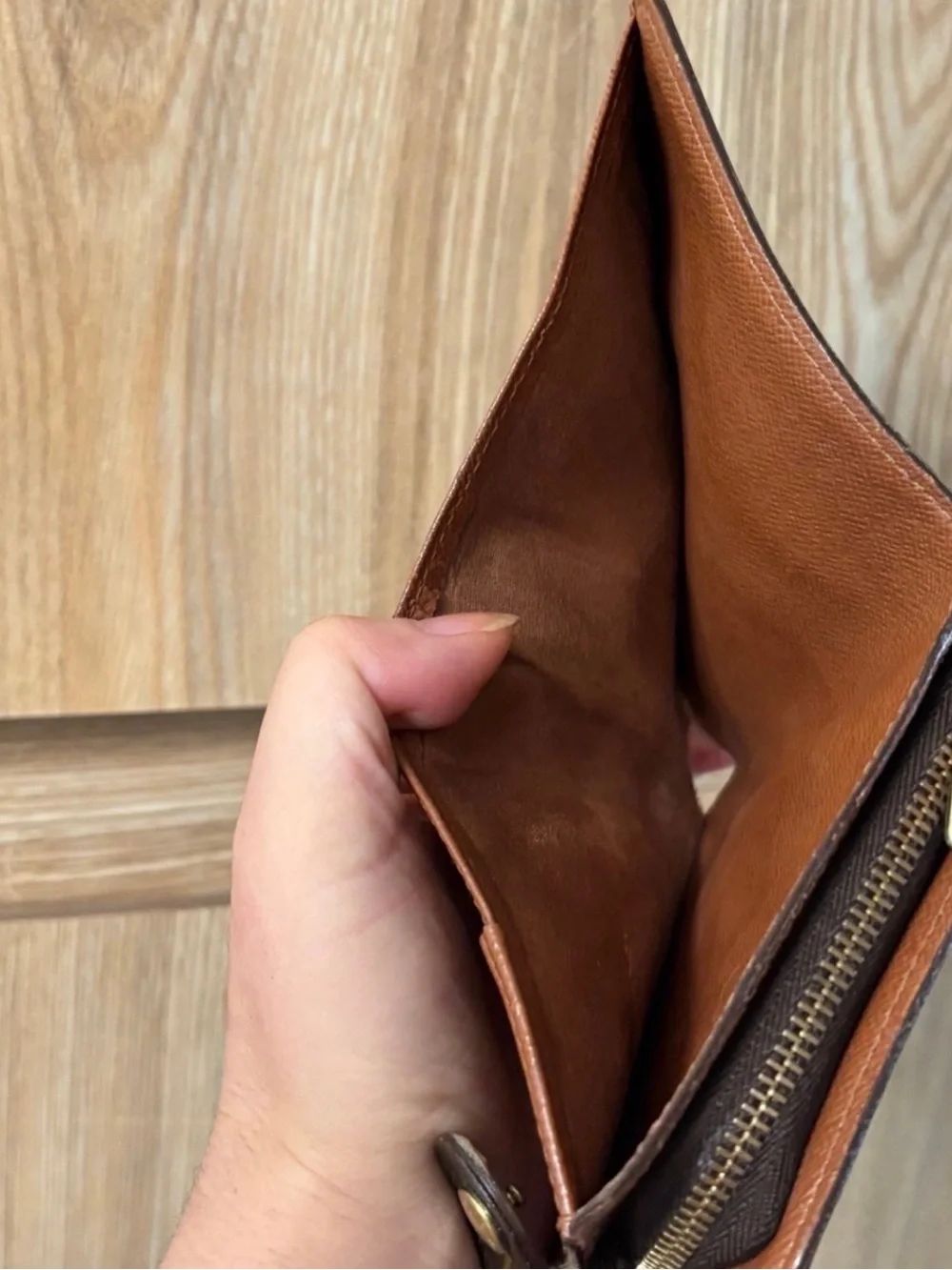 Louis Vuitton Monogram Canvas Brown and Gold Card Holder Wallet
